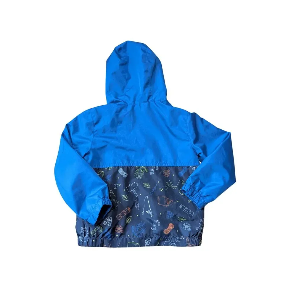 EDDIE BAUER KIDS boys WINDBREAKER/JACKET/COAT SIZE 3T, blue & yellow